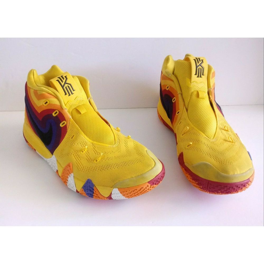 Nike Kyrie 4 70s Decade Amarillo Red Orange White